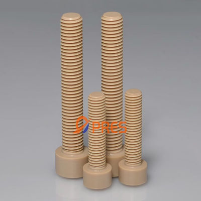 Guter Preis Natürliche PEEK Hex-Socket-Drehkappe Zylinderkopfschraube mit Dichte 1.31 Online